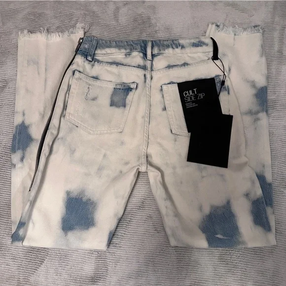 NWT Alexander Wang High Rise Straight Leg Cropped Denim Size 26 - Picture 13 of 13